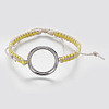 Waxed Cords Adjustable Bracelet Making MAK-G005-32-09P-1