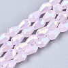Electroplate Glass Beads Strands EGLA-S194-02A-B02-1