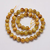 Natural Tiger Eye Bead Strands G-P230-08-E-12mm-2