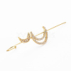 Moon Stud Earring EJEW-N099-010-NF-3