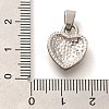 304 Stainless Steel Rhinestone Pendants STAS-U035-24P-3