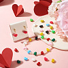 20Pcs 10 Colors Brass Enamel Beads KK-TA0008-47-7