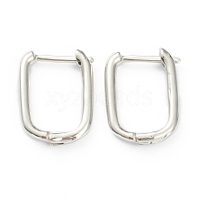 Brass Huggie Hoop Earrings EJEW-P189-01P