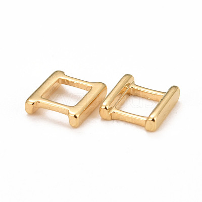 Eco-Friendly Brass Watch Band Clasps KK-M225-32G-1