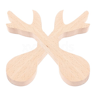 Unfinished Beech Wood Blank Spoon WOOD-WH0108-73-1