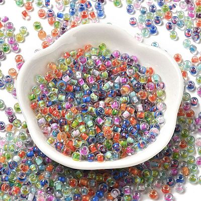 Transparent Glass Round Seed Beads SEED-B001-05A-17-1