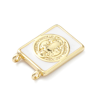 Rack Plating Brass Connector Charms KK-H443-01G-06-1