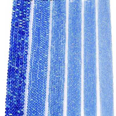 Electroplate Glass Beads Strands EGLA-A044-T2mm-L14-1