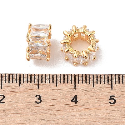 Brass European Beads KK-B100-068G-01-1