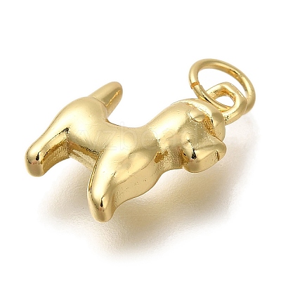 Rack Plating Brass Pendants KK-I720-19G-1