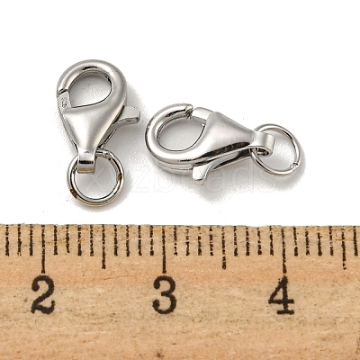 925 Sterling Silver Lobster Claw Clasps STER-K167-074C-P-1