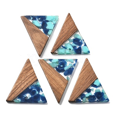 Resin and Walnut Pendants FIND-R051-01E-1