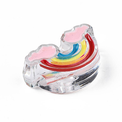 Transparent Acrylic Enamel Beads LS-X-OACR-N130-026-03-1