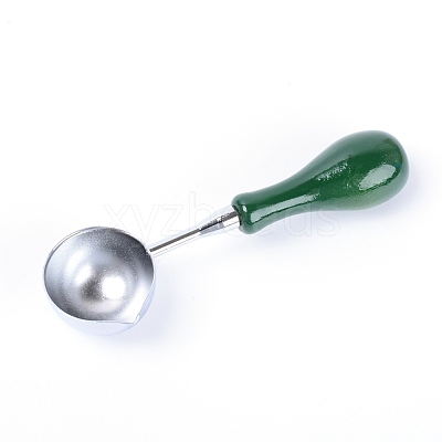 Brass Handle Wax Sealing Stamp Melting Spoon TOOL-WH0133-38B-P-1