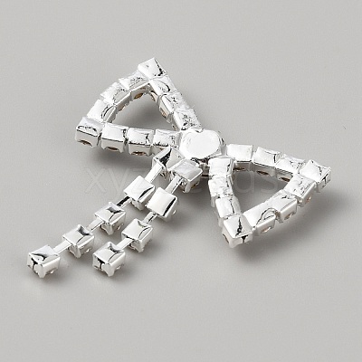 Brass Rhinestone Shoe Decoration KK-WH0056-68-1