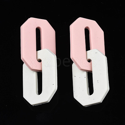 Handmade Polymer Clay Linking Rings CLAY-N010-033-03-1