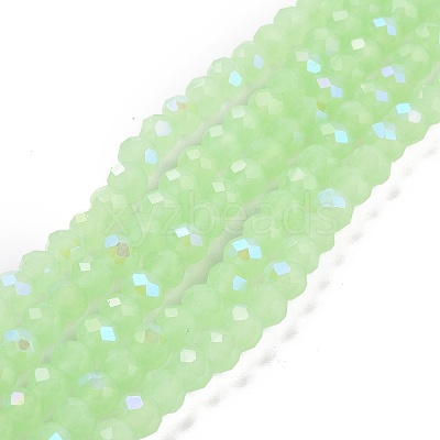 Electroplate Glass Beads Strands EGLA-A034-J8mm-L04-1