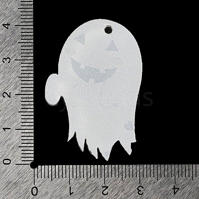 Halloween Printing Acrylic Pendants FIND-K017-05D-1