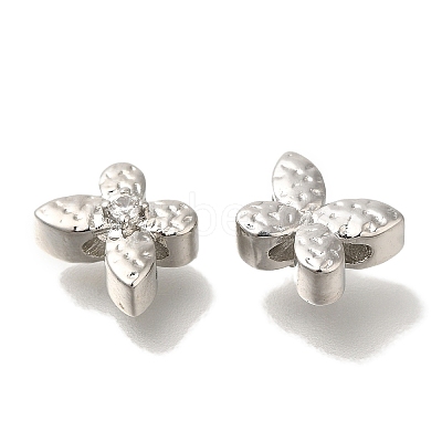 Brass Micro Pave Cubic Zirconia KK-Q001-04P-02-1
