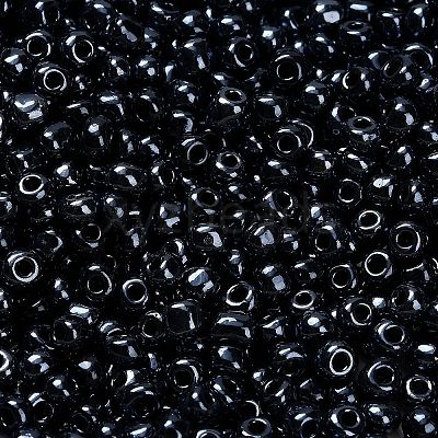 FGB 6/0 Grade A Round Glass Seed Beads SEED-Q008-4mm-F607-1