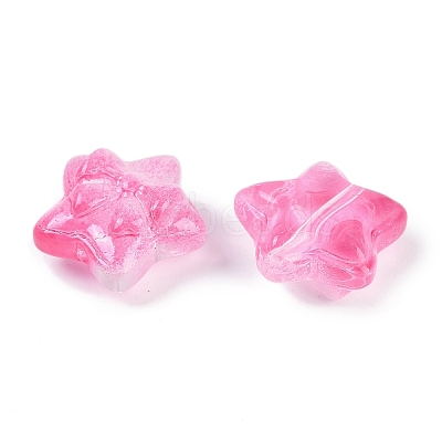 Transparent Spray Paint Glass Beads X1-GLAA-H035-02C-1