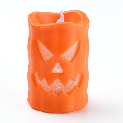 Halloween Resin LED Skull Light AJEW-Z004-01C-1