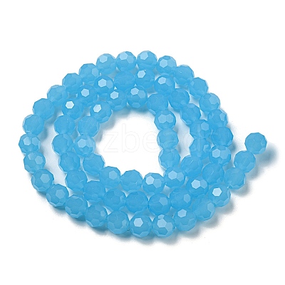 Imitation Jade Glass Beads Stands EGLA-A035-J8mm-D04-1