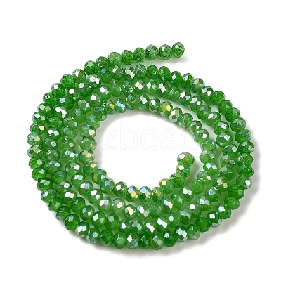 Baking Electroplate Glass Beads Strands DGLA-A039-J2MM-B11-1