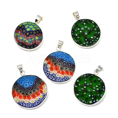 Handmade Lampwork Pendants LAMP-D002-04B-S-1