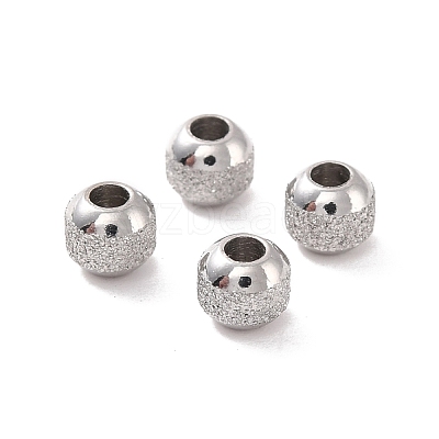 Non-Tarnish Textured 304 Stainless Steel Beads STAS-P306-01A-P-1