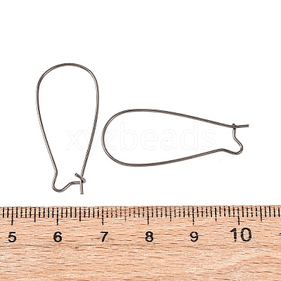 Brass Hoop Earrings Findings Kidney Ear Wires LS-EC221-B-1