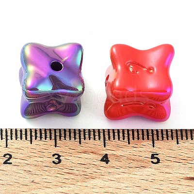 UV Plating Opaque Acrylic Beads X1-OACR-Z013-27-1