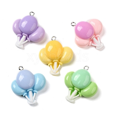 Opaque Resin Pendants X-RESI-A028-05-1
