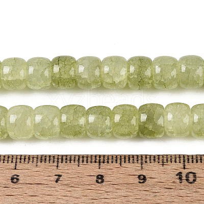 Baking Paint Crackle Glass Beads Strands DGLA-N019-02A-02-1