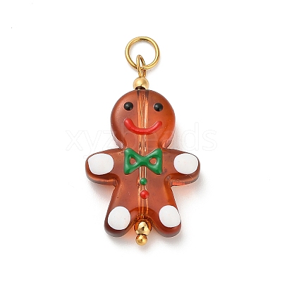 Christmas Handmade Lampwork Pendants STAS-C147-03D-1