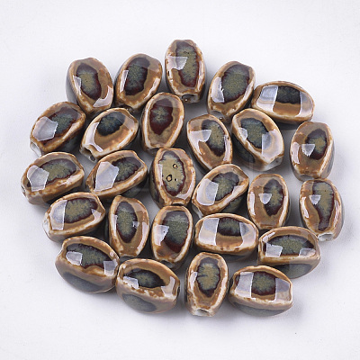 Handmade Porcelain Beads PORC-S498-07N-1