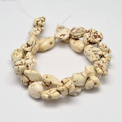 Dyed Nuggets Natural Magnesite Beads Strands G-M139-01-A-1