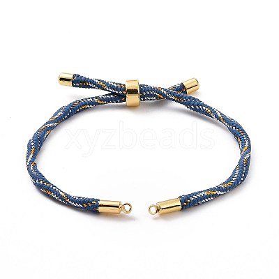 Nylon Cord Silder Bracelets MAK-C003-03G-17-1
