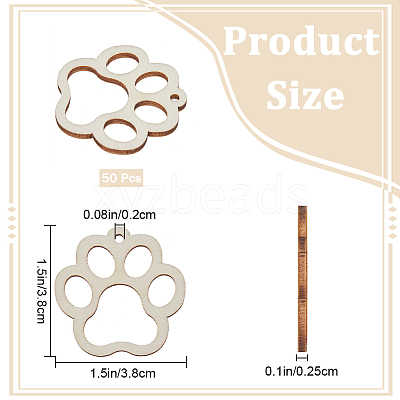 Wood Pendants WOOD-WH0024-155B-1