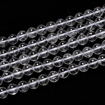 Natural Quartz Crystal Beads Strands G-H236-05A-8mm-1