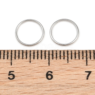 304 Stainless Steel Closed Jump Rings STAS-G393-06P-10-1