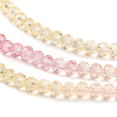 Transparent Painted Glass Beads Strands DGLA-A034-T3mm-A09-1