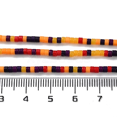 Halloween Theme Handmade Lampwork Beads Strands LAMP-L078-008D-1