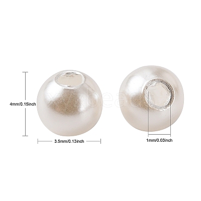Imitation Pearl Acrylic Beads PL614-1-1