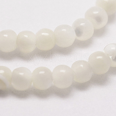 Natural White Shell Beads X-G-N0190-11-2mm-1