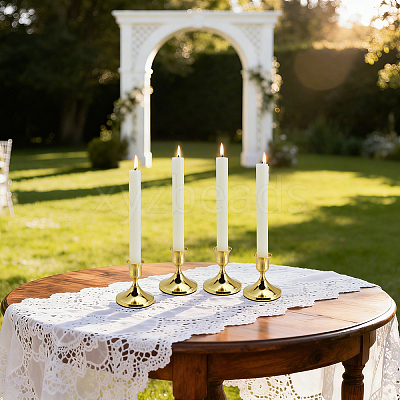 18Pcs Aluminium & Iron Candle Holders AJEW-WA0004-85A-1