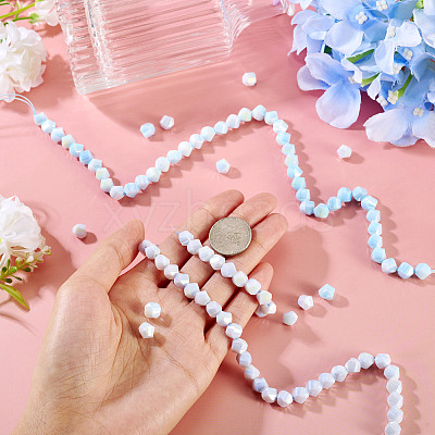 2Strands 2 Colors Anti-Tarnish Electroplate Glass Beads Strands GLAA-TA0003-78-1