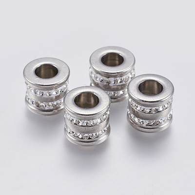 201 Stainless Steel Beads STAS-F195-003P-1