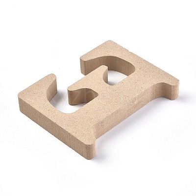 Letter Unfinished Wood Slices LS-DIY-WH0162-62E-1