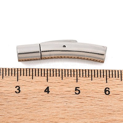 Tarnish Resistant 304 Stainless Steel Bayonet Clasps STAS-I013-4mm-1